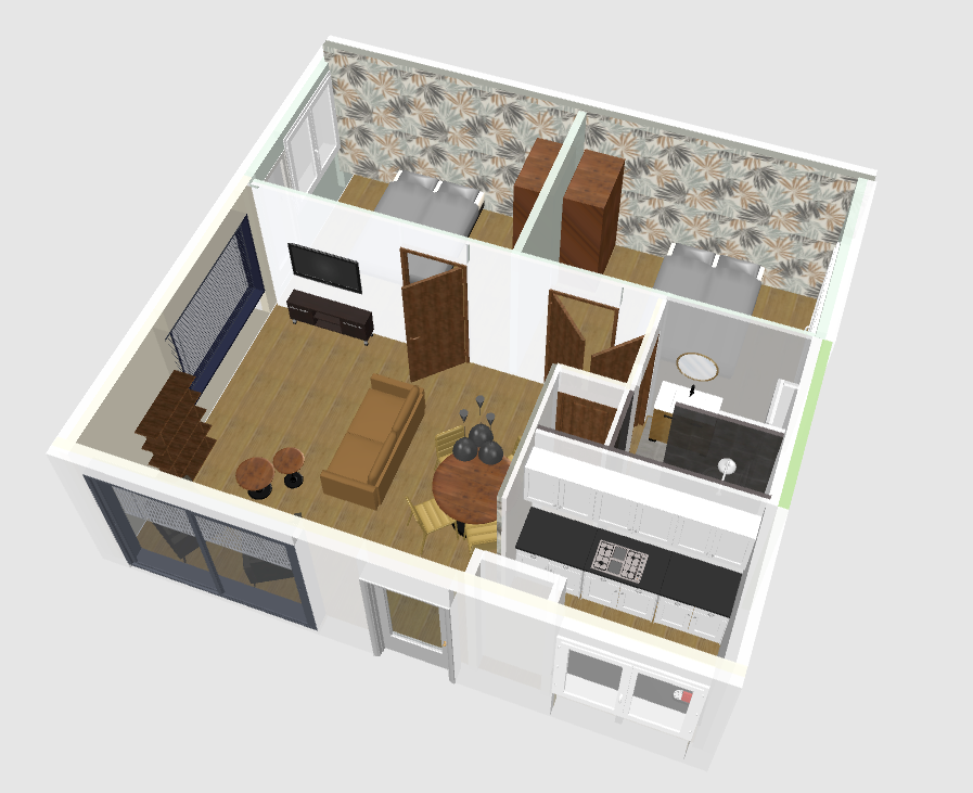 3D indruk bungalow